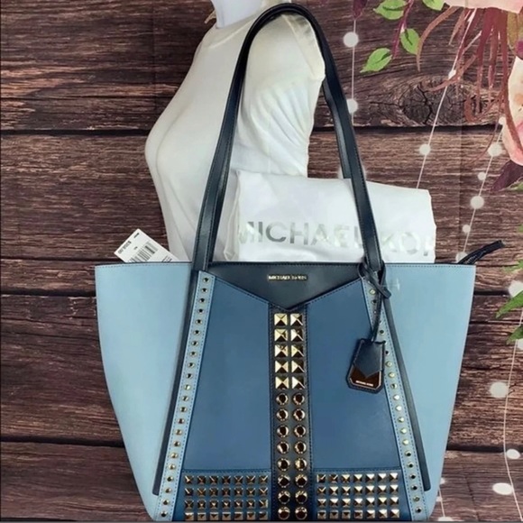 MICHAEL KORS WHITNEY POWDER BLUE MULTI LARGE - Picture 5 of 11